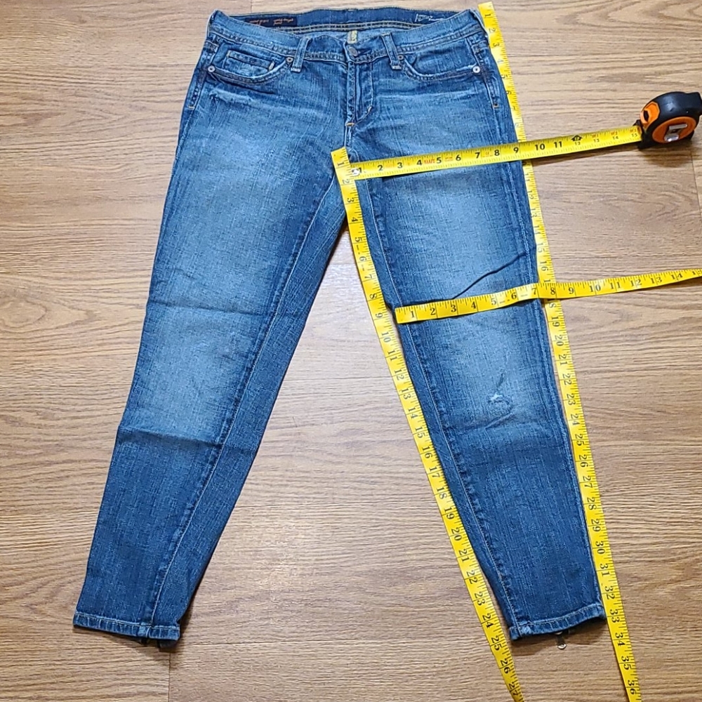 CITIZENS OF HUMANITY 27x25 WOMEN JEANS SAINT 211 STRETCH ZIPER ANKLE LENGTH VINT